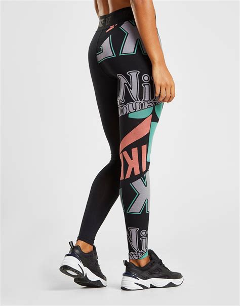 Nike Cotton Sportswear Graphic Leggings In Black Lyst