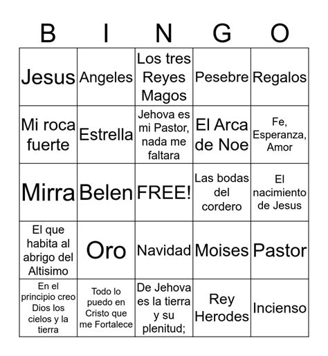 Bingo Biblico Bingo Card
