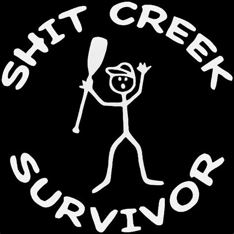 Shit Creek Survivor 3 Vinyl Decal Sticker