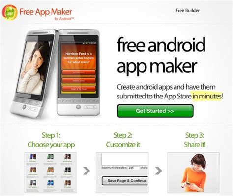 Build beautiful, custom websites with versatile apps made for web design and app development. Free Android App Maker - create your own mobile phone or ...