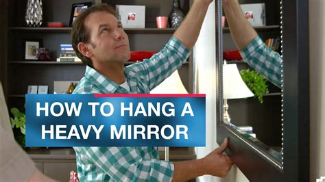 How to Hang a Heavy Mirror or Picture - YouTube
