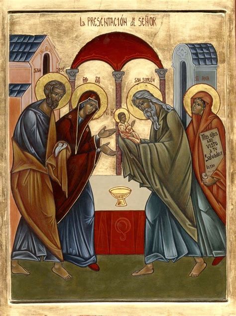 Presentation Of The Lord In The Temple Ícone Ortodoxo Arte Bizantina