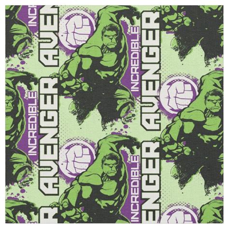 Incredible Hulk Logo Fabric Zazzle