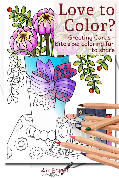 Pin On Adult Coloring Greeting Cards