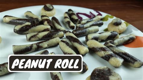 Choco Peanut Roll Recipe How To Make Chocolate Flavoured Peanut Rolls