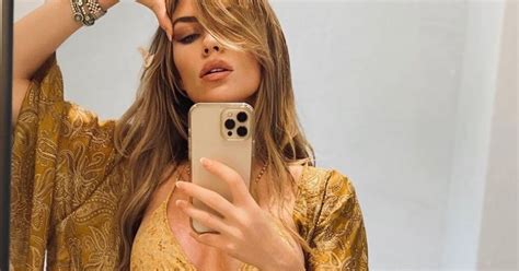 Abbey Clancy Sends Fans Into Overdrive With Gold Bikini Mirror Selfie