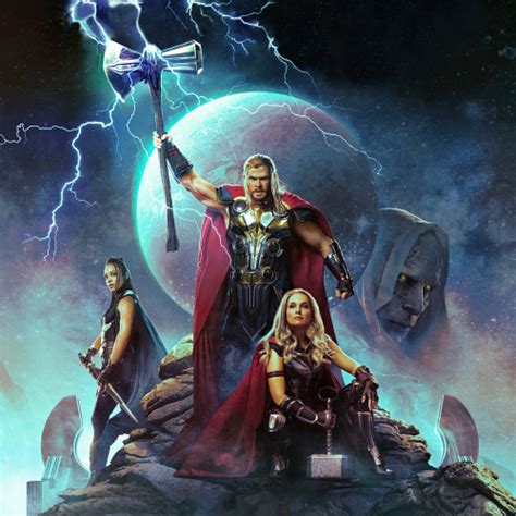 500x500 Resolution 4k Thor Love And Thunder Imax Poster 500x500