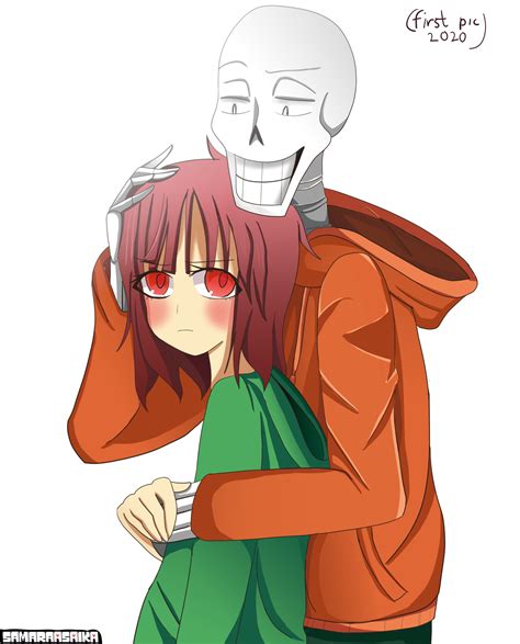 Something Creative — Can You Draw Storyshift Chara X Underswap Papyrus