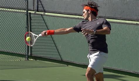 Roger Federer Forehand In Slow Motion