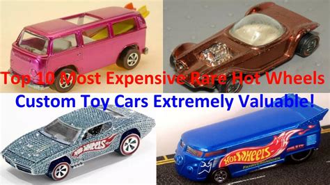 top 10 most expensive rare hot wheels custom toy cars extremely valuable youtube