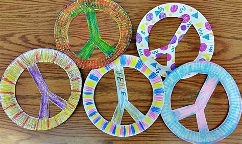Paper Plate Peace Signs Peace Crafts Peace Sign Art Advent Crafts