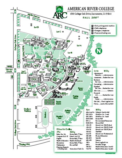 Sac State Campus Map Printable Map