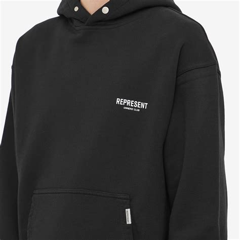 Represent Owners Club Popover Hoody Black End Nz