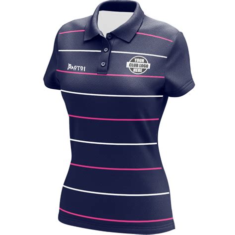 Sublimated Womens Polo Shirts Set in Sleeve - Sublimated ...