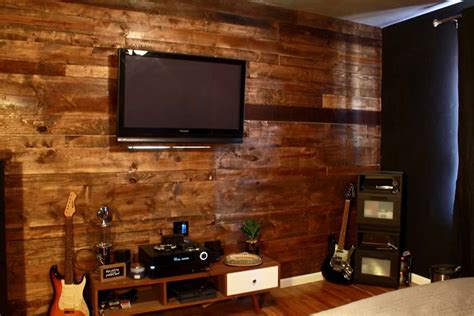 Reclaimed Wood Feature Wall Proconcepts Construction And Design Llc