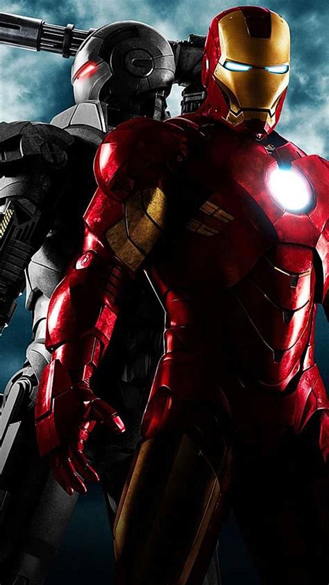 Download War Machine With Iron Man Android Wallpaper