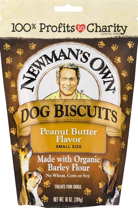 Newmans Own Peanut Butter Flavor Small Size Dog Treats 10 Oz