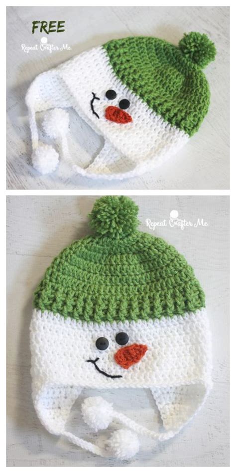 Crochet Snowman Hat Free Patterns Artofit