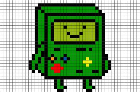 Adventure Time Bmo Pixel Art Perler Bead Art Pixel Art Pixel Art Design