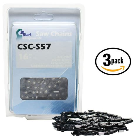 3 Pack 16 Semi Chisel Saw Chain For Echo Cs 3450 Chainsaws 16 Inch