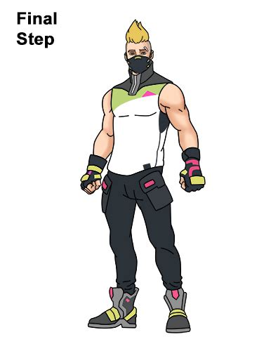 How To Draw Drift From Fortnite Video And Step By Step Pictures