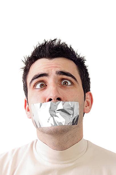 Best Man With Duct Tape On Mouth Stock Photos Pictures And Royalty Free