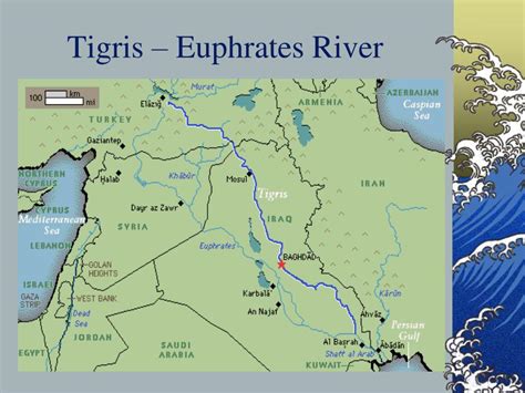Where Is The Tigris River Located On A World Map Map