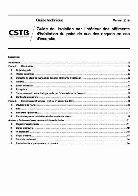 Guide de lisolation par lintérieur des bâtiments dhabitation du point PDF