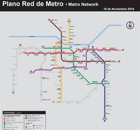 Mapa Linea De Metro Chile