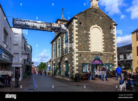 Keswick Town Centre Lake District National Park Cumbria England Uk