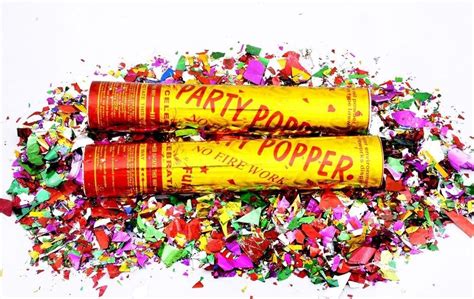 Party Popper Confetti Indoor And Outdoor Weddings Birthday Parties