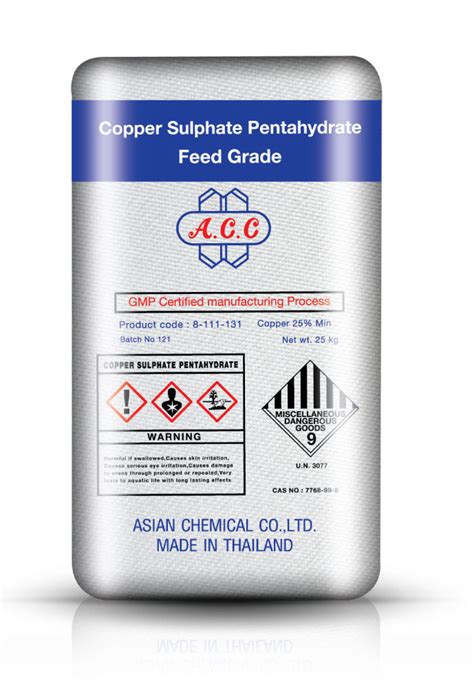Copper Sulphate Pentahydrate Asian Chemical Company Limited