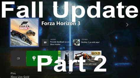 Xbox One Fall Update Part 2 Youtube