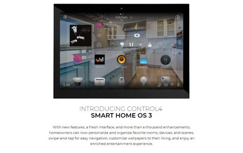 Control4发布smart Home Os 3 智能家居企业官网
