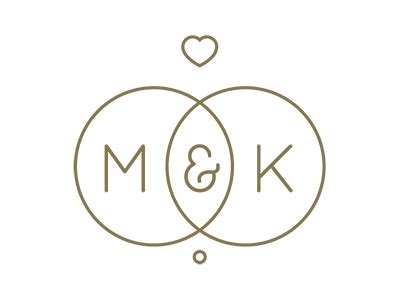 M&K Wedding Logo | Wedding logo monogram, Wedding logos, Wedding graphic design