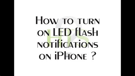 Turn on led flash for alerts. How to turn on LED flash notifications on iPhone - YouTube
