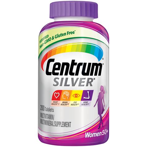The best thing to do is to keep up a balanced diet. Centrum Silver Multivitamins for Women Over 50 ...