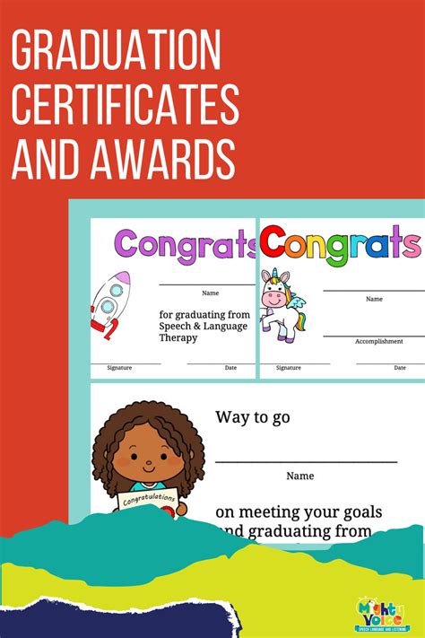 These Speech Therapy Graduation Certificates Are Perfect For Graduating