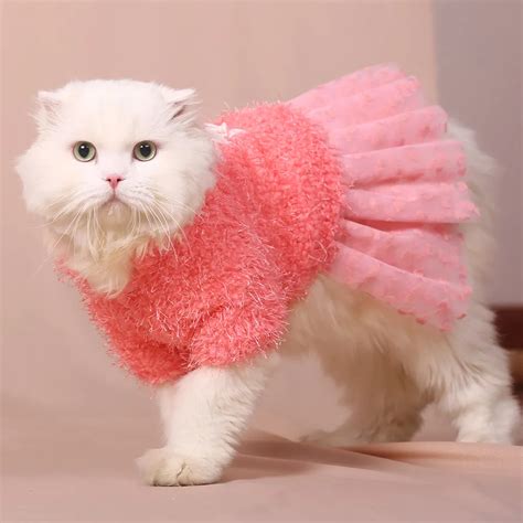 High Quality Love Cat Sweater Dress Pet Clothes Cat Clothes Cat Dresses