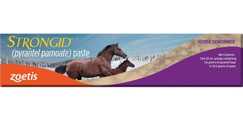 Since strongid t is particularly administered to horses and ponies to treat worm infections, make sure you talk about the suitable dosage fit to your dog with your vet. Strongid Paste Horse Wormer (Pyrantel Pamoate) - Pyrantel Paste/Liquid Horse Wormers | Paste Wormer