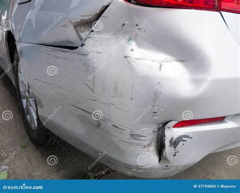 Car Bumper Damage Stock Photo Image Of Vehicle Accident 37793860