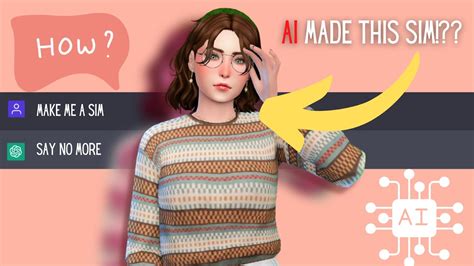 Chat Gpt Created Her 😳 Sims 4 Ai Cas Challenge Youtube