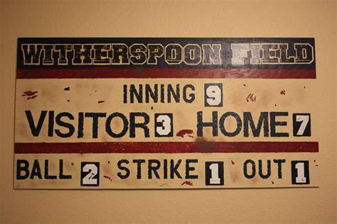 Vintage Baseball Scoreboard For Kevin On Etsy Vintage Baseball Hand