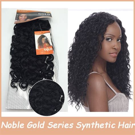 1pc Noble Gold Kinky Curly Synthetic Hairpiece Synthetic Afro Hair