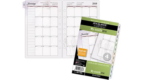Nature Monthly Planner Refill Size 4 061 685 At A Glance Day Runner