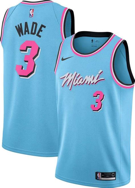 Miami Heat Dwyane Wade Dri Fit City Edition Swingman Stitched Jersey