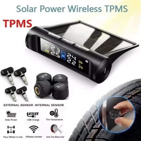 Sistema De Monitoramento Da Pressão Dos Pneus TPMS Alarme De Solar Do