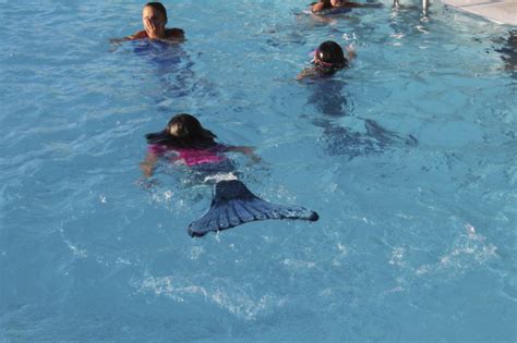 Mermaid School Learning To Swim With A Tail The Columbian