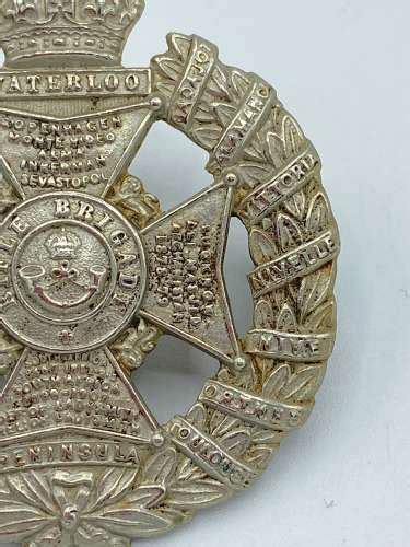 Rare WW British Army Rifle Brigade Anodised Alloy Cap Badge