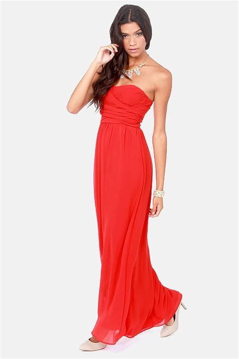 Red Maxi Dress Dressed Up Girl
